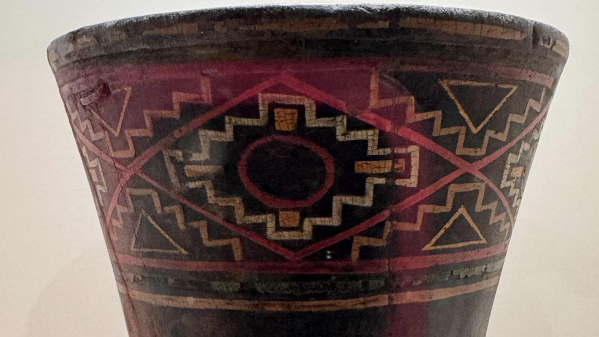 Qero Vasel with a Representation of Chakana Inca culture